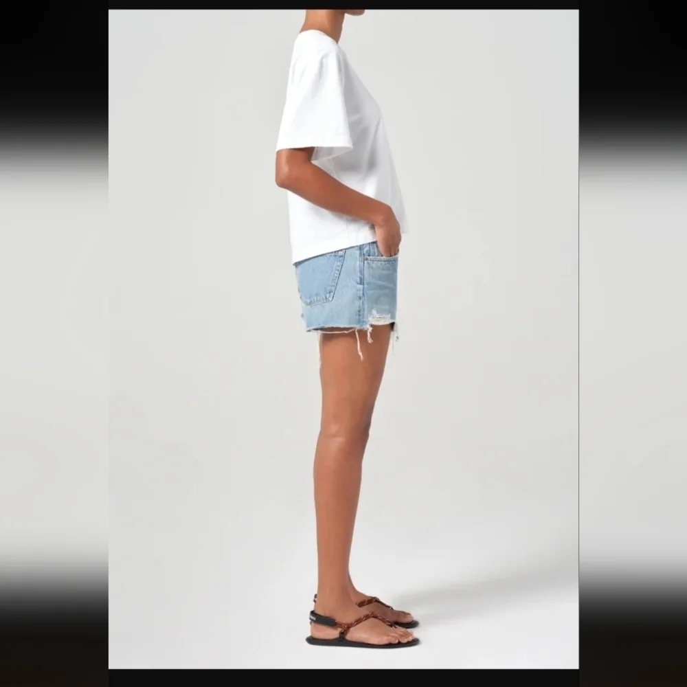Agolde Parker Vintage Cut Off Short In Animate